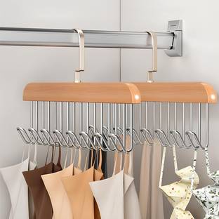 Grovent wooden hange Wooden Shirt Pack of 2 Hangers For  Shirt