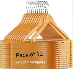 LAV Wooden hangers Wooden Saree Pack of 12 Hangers For  Saree