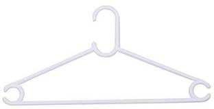 Mayedass Plastic Pant Hanger/Clothes Hanger/Shirt Hanger/Saree Hanger(White)Set of 36 Pcs Plastic Coat Pack of 36 Hangers For  Coat