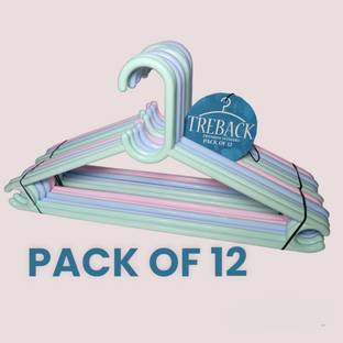treback Hangers for clothes plastic hanger pack of 12 Plastic Shirt Pack of 12 Hangers For  Shirt
