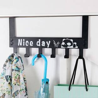 Vaisag House New Over Door Hook Hanger Cartoon Rack Heavy-Duty Hook Organizer with “Nice Day” Steel Shirt Hanger For  Shirt