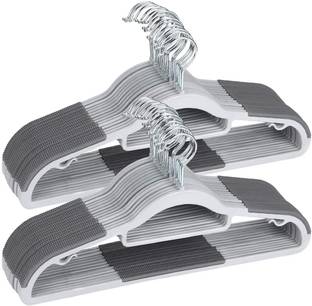 Zeinwap Durable Clothes Hangers with New Non-Slip Pads Plastic Shirt Pack of 10 Hangers For  Shirt