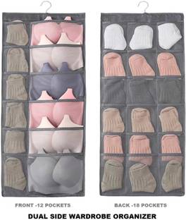 FEVWEL 30 Pockets Hanging organizer for socks, Bras, Lingering Accessories Organizer