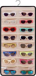 Kottify Sunglasses Organizer Hanging Storage Wall Mounted Glasses Case Eyeglasses Holder Closet Organizer