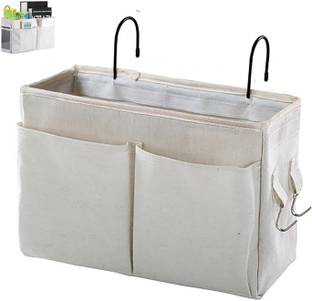NISHIV Bedside Caddy Bedside Hanging Storage Basket Multi-Function Organizer Caddy Bedside Organizer