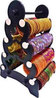 Sulashi 4 step double side(black with white)bangle stand,bangle display stand Jewellery Organizer