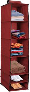 PrettyKrafts Hanging 6 shelves wardrobe organiser Accessories Organizer