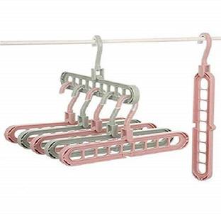 KRAZE 360º Swivel Hook,9-Holes Closet Organiser/Wardrobe Space Saver Smart Hanger70 Regular Organizer