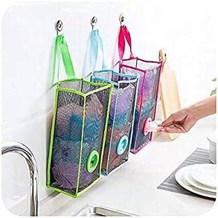 ONE PURCHASE Wall Hanging Open-Top Garbage Bags Recycle Storage Polythene Garbage Bags Regular Organizer