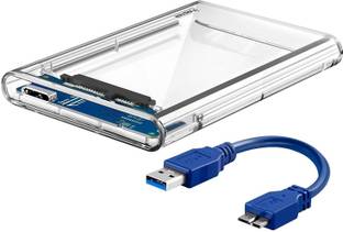 VIBOTON USB 3.0 Transparent Portable Hard Disk Adapter for HDD & SSD, Supports SATA III, 2.5 inch External Hard Disk Cover