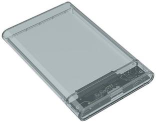 Flipkart SmartBuy USB 2.0 External Hard Drive Enclosure HDD/SSD, Transparent 2.5 inch SSD Sata Hard Disk External Portable Case