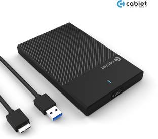 Cablet USB 3.0 To SATA III 2.5 inch HDD/SSD Enclosure for 7mm and 9.5mm, Tool-Free Design, Supports UASP Max 6TB