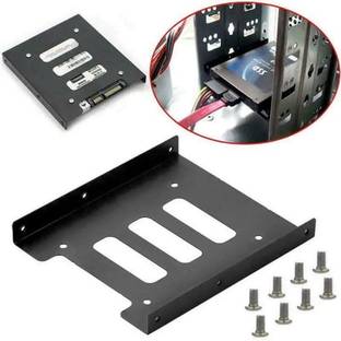 VOOCME 2.5" to 3.5" SSD HDD Hard Disk Holder Metal Mounting Bracket Adapter for PC 2.5 inch Mounting Bracket