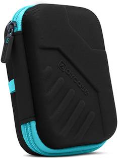AirCase Hard Drive Case Cover, Travel Pouch, Tech Organizer with Shockproof EVA 2.5 inch Shock Resistant Water Proof Hard Drive Case