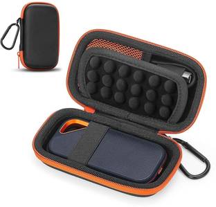 Tomtopp Carrying Case for SSD, Storage Bag for SanDisk 500GB 1TB 2TB Shock-Proof 4.5 inch Carrying Case for SSD