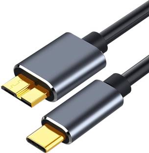 jihaan Usb Type C To Micro-B Usb 3.0 Cable 10 Gbps High-Speed USB A to Micro B 50CM 4 inch type c to hdd hard drive disk cable