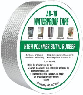 AGG BRO High Polymer Butyl Tape Aluminium Foil Sealing Tape 2 inches 5 m Butyl Tape