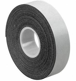 RPI SHOP Gasket Black Foam Single Sided Adhesive Tape, Insulation Foam Strip, 25mm (width) x 3mm (form thickness) x 10-meter length 100 cm Foam Tape