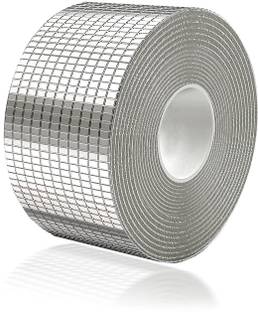 Feeling mall Patch Duct Tape Fireproof ALUMINIUM TAPE Rubber Patch Tape Self Adhesive_Super Strong (Manual)