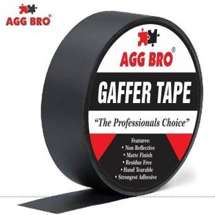 AGG BRO Gaffers Tape, Heavy Duty Non-Reflective Matte No Residue Waterproof 2 inches 20 m Gaffer Tape