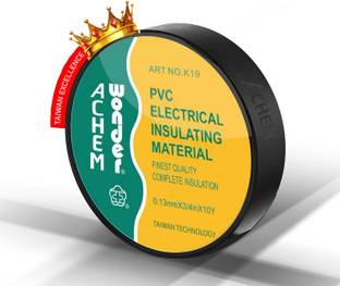 Achem Wonder Taiwan PVC Electrical Insulation Tape - Worlds Best Adhesion / Elongation Roll- 9.1 m Single Sided Tape