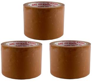 D-fix Heavy Duty Handheld Brown Packaging Tape Rolls for Carton Box Packing Tape-48 MM 65 m Single Sided Tape