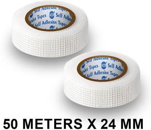 VCR Glass Fiber Mesh Tape 50 Meters in Length 24mm / 1 Inches 24 Rolls 50 m Single Sided Tape