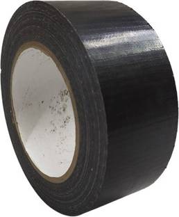 S Mark Binding Tape For Multi-Purpose ( 2inch - 25meter ) | Pack Of 1 | (Black Color) 1 cm Double-sided Tape