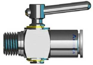 Aameria RO Inlet Valve 1/4" Stainless Steel Metel 1/4" Pipe suited for all type of RO/UV Purifier Ball Valve Automatic Control Valves