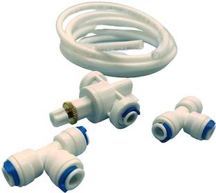 Aameria RO TDS Adjuster/Controller Set, Tds Valve + Tee Connector + 2mtr Pipe 1/4 (6mm) Ball Valves
