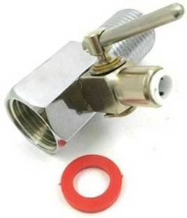 Aameria RO Inlet Valve 1/4" Stainless Steel Metel Brass Valve 1/4" (New Unique Design) Pipe suited for all type of RO/UV Purifier Ball Valve + Cupling 1/2" Ball Valves