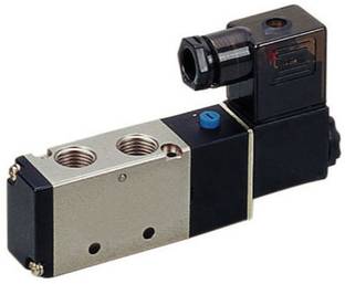 HOSEMART 1/4" Single Solenoid Valve 5 Port 2 Position 5/2 Way 4V210-08 (Coil 220V AC) Automatic Control Valves
