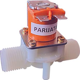 Parijata 12 volts DC Inlet/Outlet Diaphragm Solenoid Valve for Water, 1/2x1/2 inch Automatic Control Valves