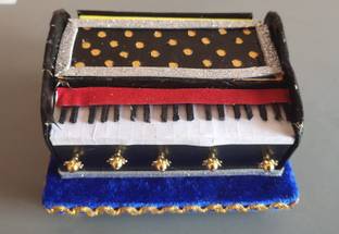 new jaibharat musicals only showpiece harmonium high Octave Hand Pumped Harmonium