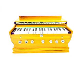 MEGHA Bass Reed & Male Reed Double Fold Bellow & 39 Keys,7 Stopper Octave Hand Pumped MEGHA22 3.25 Octave Hand Pumped Harmonium