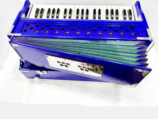 MAGA MART Professional 42Keys 7 Bellow FOLDING HARMONIUM With Carry Bag 3.5 Octave Foot Pumped Harmonium