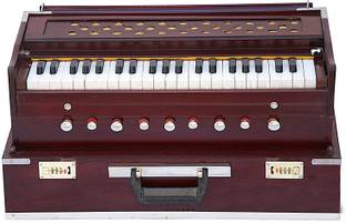 Naad Harmonium Folding 3.5 Octave Hand Pumped Harmonium (Seven Fold Bellow, Bass Reed) 3.5 Octave Hand Pumped Harmonium