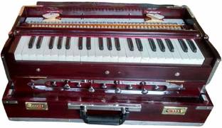 MAYAMUSICALS High Quality Box Harmonium with 2 set of Reeds 3.5 Octave Hand Pumped Harmonium