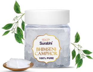 Shubhkart Surabhi Pure & Organic Bhimseni Camphor Container - 100 Gm