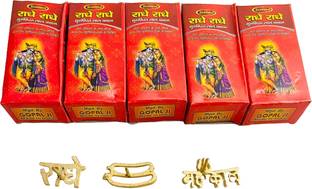 Linaa Pack of 5 Red Chandan Tilak, Sandalwood Red Chandan Tika with 3 Chandan Stick