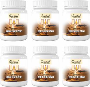 SPIRITUAL SOLUTIONS Chandan Tika Paste White 40 ML, (Pack OF 6)