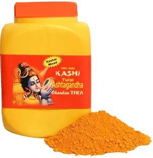 chachak Chandan Powder for Puja 500 Gram - Kashi Tulsi Kumkum Ashtagandha Chandan Powder