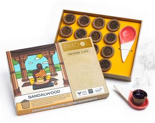 Phool Sandalwood Havan Cups I Certified 100% Natural