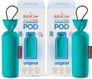 AuraCam Original Potpourri Gold Standard Camphor Pod Cone (Original) - Set of 2 - Pod Air freshener For Room, Car, Bathroom, Office & Toilet | Long-Lasting Cone for Home
