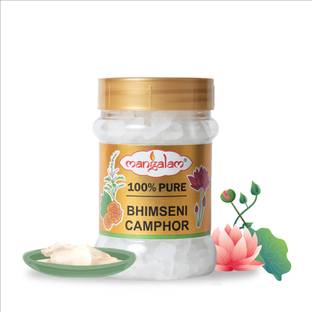 MANGALAM Bhimseni Camphor 100g Jar - Pack of 1