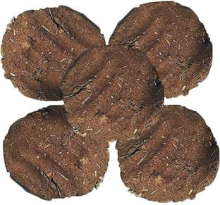 VITSZEE Pure Holy Desi Red Cow Dung cake,Gobar for agnihotra,pooja,Yagya,cook,Hawn(500g)