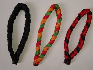 Khushi Traders Bagalamlukhi Kavach Raksha Sutra multicolorThread Kavach Bracelet 3 Pcs