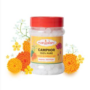 MANGALAM Camphor Tablet 100g Jar - Pack of 1