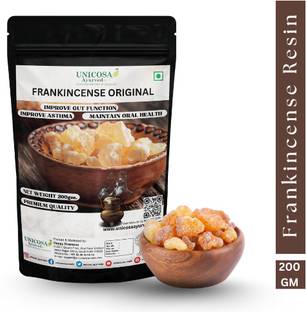Unicosa Ayurveda 200gm Pure Frankincese Resin, Monastery Incense, Olibanum, Boswellia Carterii