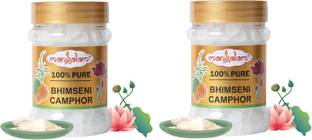 mangalam camphor Bhimseni Jar 100 GM Pack of 2